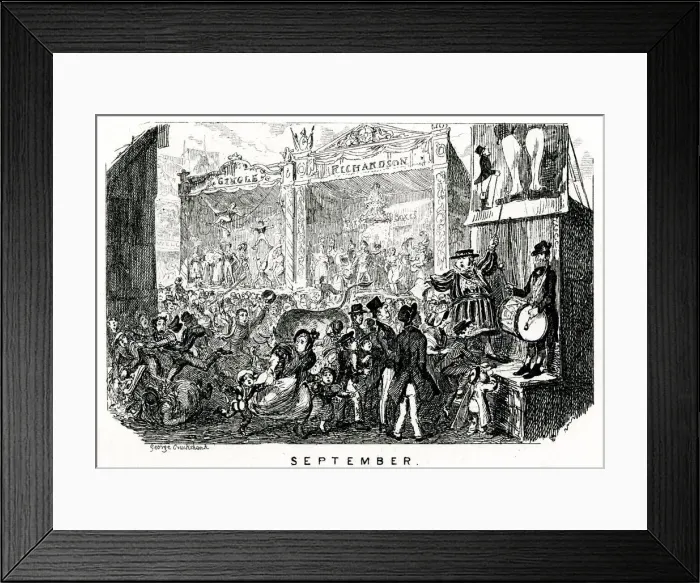 Framed Print : Sideshows at Bartholomew Fair Framed Print : Sideshows at Bartholomew Fair