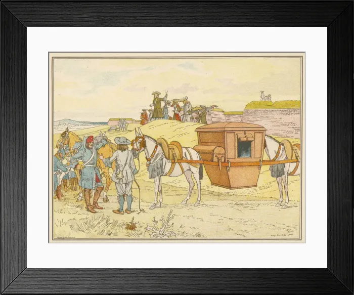 Framed Print : Vaubans Horse Litter Framed Print : Vaubans Horse Litter