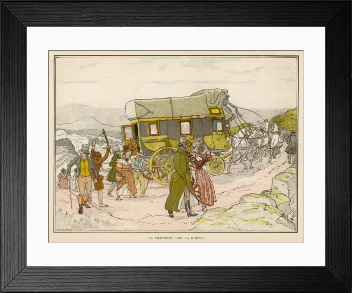 Framed Print : French Diligence