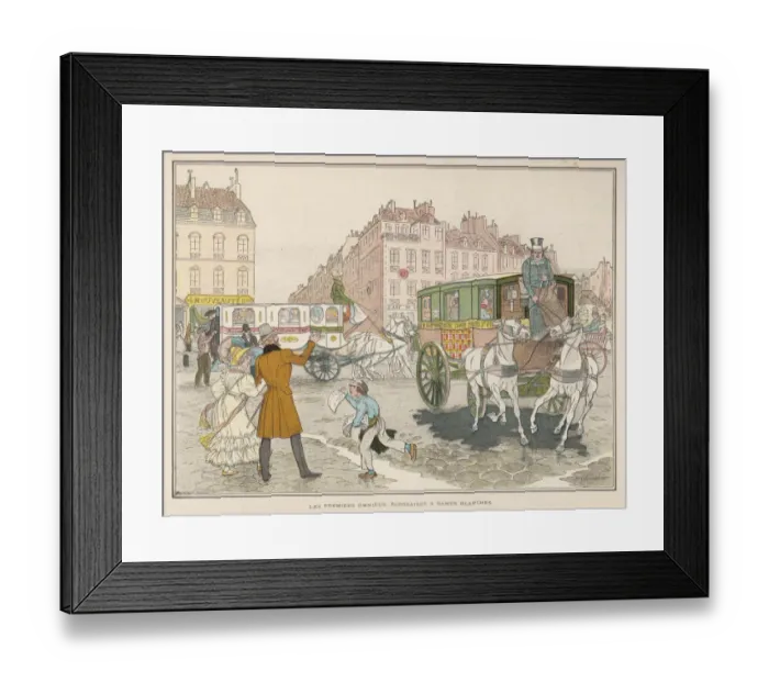 Framed Print : First Paris Omnibuses Framed Print : First Paris Omnibuses