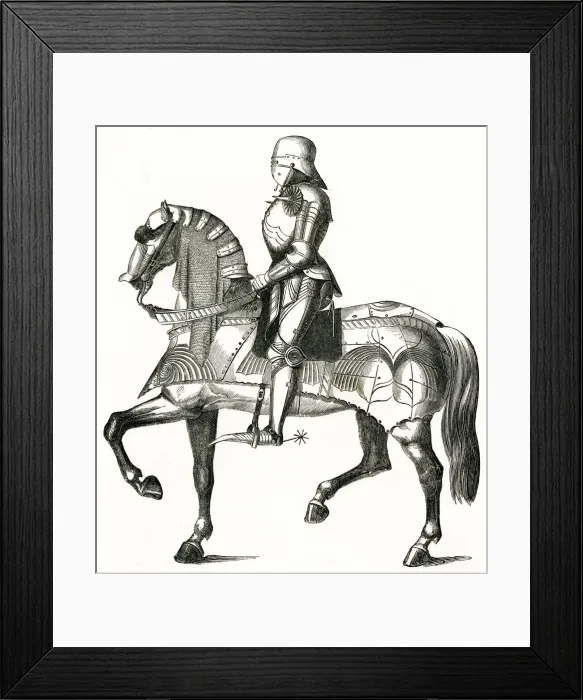 Framed Print : Spanish knight in armour