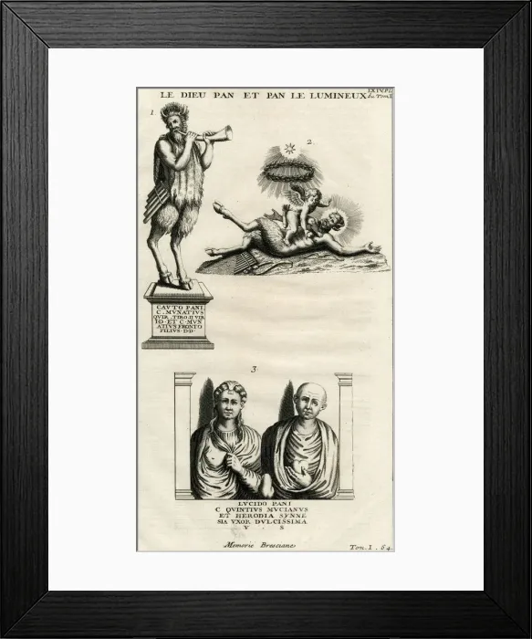 Framed Print : PAN / ROMAN ANTIQUITIES Framed Print : PAN / ROMAN ANTIQUITIES