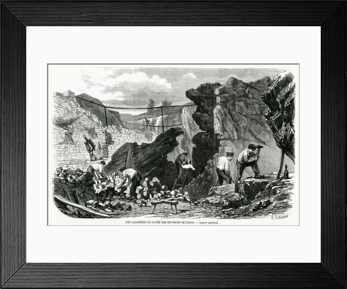 Framed Print : Quarring in Paris Framed Print : Quarring in Paris