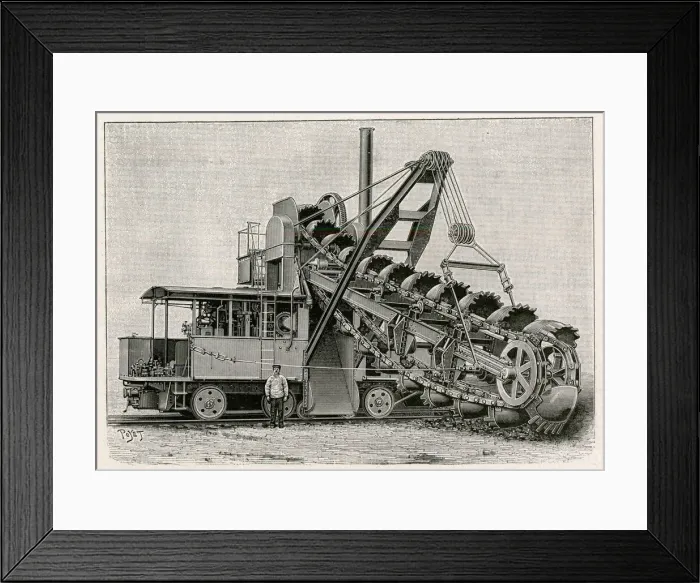Framed Print : MACHINES / EXCAVATOR Framed Print : MACHINES / EXCAVATOR