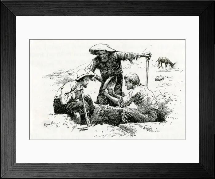 Framed Print : GOLD PROSPECTORS Framed Print : GOLD PROSPECTORS