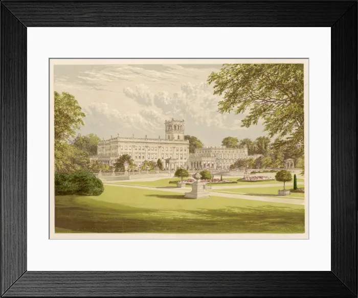 Framed Print : Trentham Hall 1879 Framed Print : Trentham Hall 1879