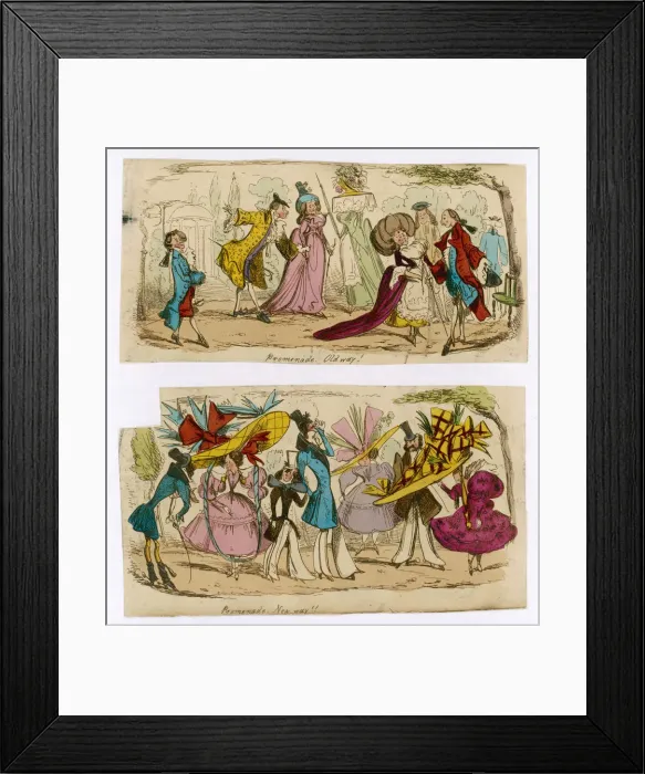 Framed Print : OLD / NEW PROMENADE / HEATH Framed Print : OLD / NEW PROMENADE / HEATH