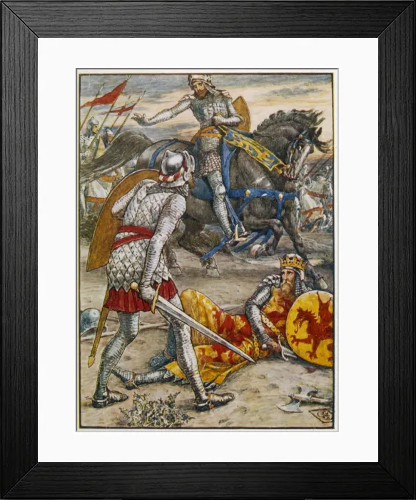 Framed Print : Lancelot Saves Arthur Framed Print : Lancelot Saves Arthur