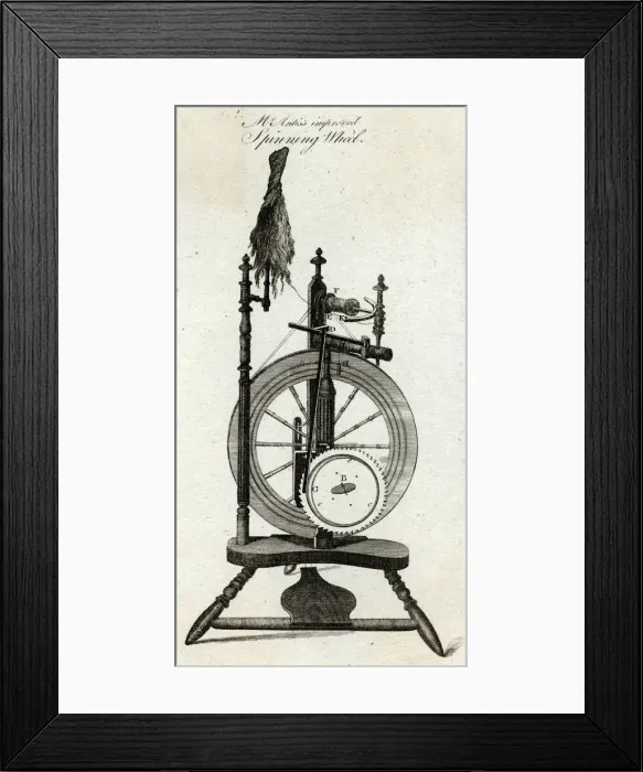 Framed Print : ANTISS SPINNING WHEEL Framed Print : ANTISS SPINNING WHEEL