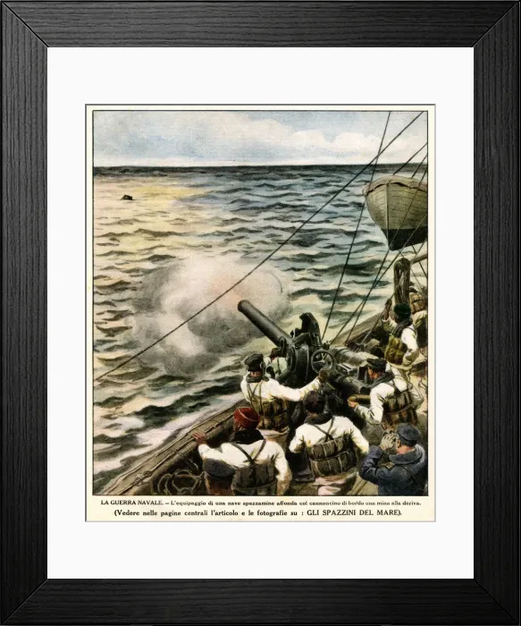 Framed Print : MINE, NORTH SEA Framed Print : MINE, NORTH SEA