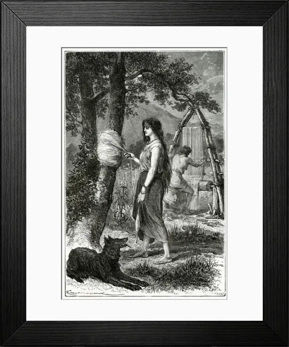 Framed Print : Iron Age Spinning Framed Print : Iron Age Spinning