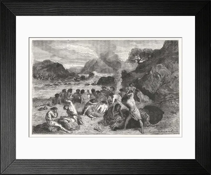 Framed Print : NEOLITHIC FEAST / FIGUIER Framed Print : NEOLITHIC FEAST / FIGUIER