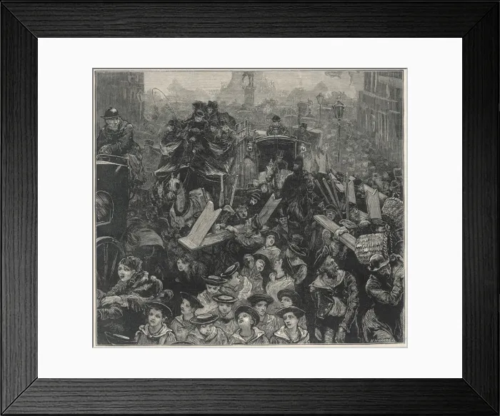 Framed Print : WHITEHALL CONGESTION1875 Framed Print : WHITEHALL CONGESTION1875