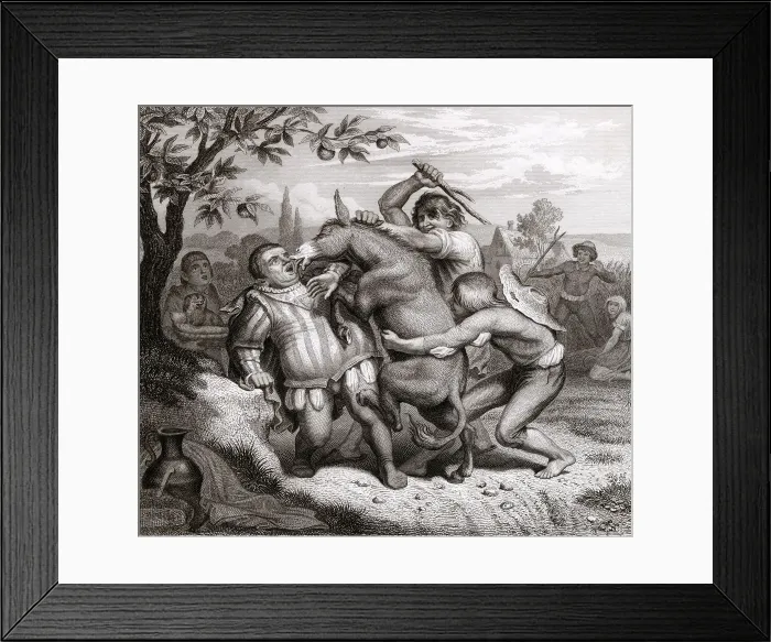 Framed Print : FABLE / MAN & DONKEY FABLE / MAN & DONKEY Framed Print : FABLE / MAN & DONKEY FABLE / MAN & DONKEY
