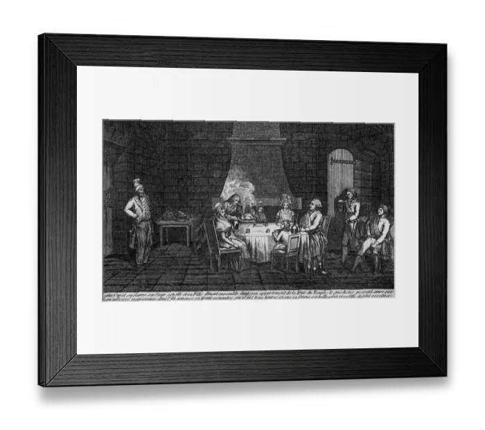 Framed Print : FRENCH ROYALS IN PRISON Framed Print : FRENCH ROYALS IN PRISON