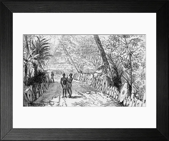 Framed Print : MONEY / STONES / YAP 1885 Framed Print : MONEY / STONES / YAP 1885