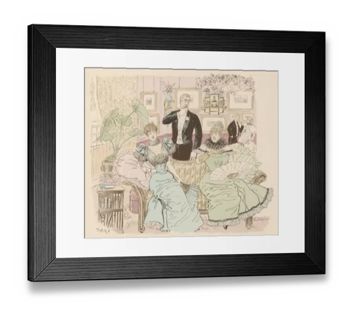 Framed Print : SOCIAL / UK / ARIST / 1890 Framed Print : SOCIAL / UK / ARIST / 1890