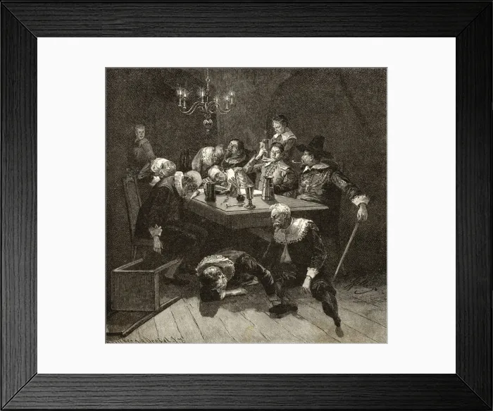 Framed Print : DUTCH DRINKER DRUNK Framed Print : DUTCH DRINKER DRUNK