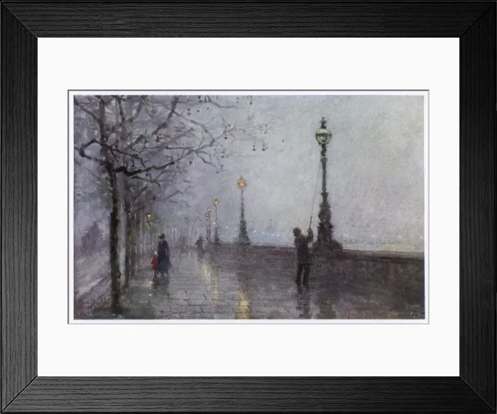 Framed Print : FOG, EMBANKMENT Framed Print : FOG, EMBANKMENT