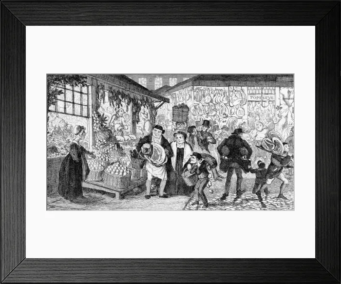 Framed Print : Saturday market - Cruikshank Framed Print : Saturday market - Cruikshank