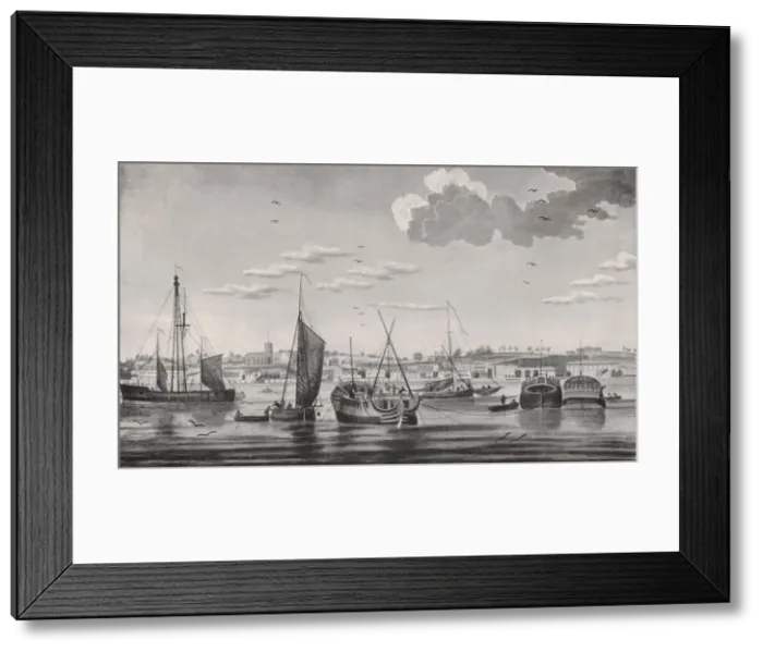 Framed Print : WOOLWICH DOCKYARD 1772 Framed Print : WOOLWICH DOCKYARD 1772