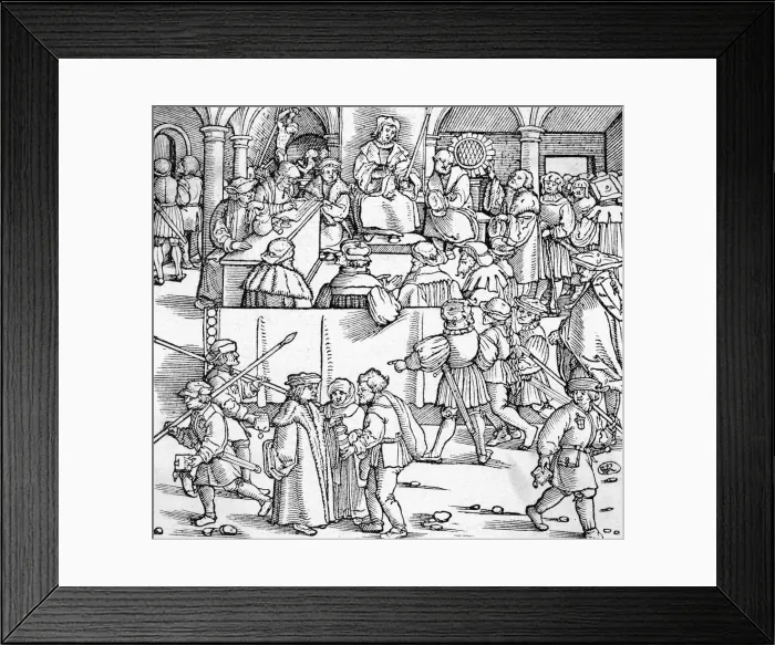 Framed Print : GERMAN COURT SCENE C16 Framed Print : GERMAN COURT SCENE C16