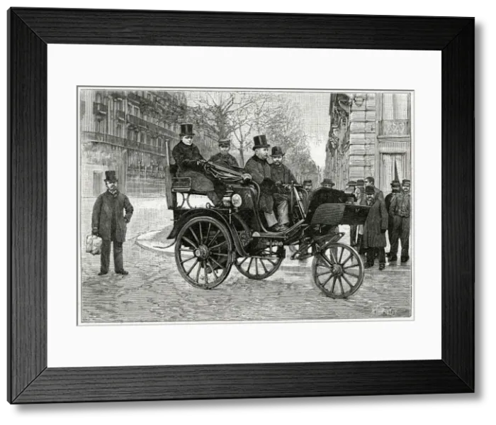 Framed Print : Serpollets steam car 1891 Framed Print : Serpollets steam car 1891