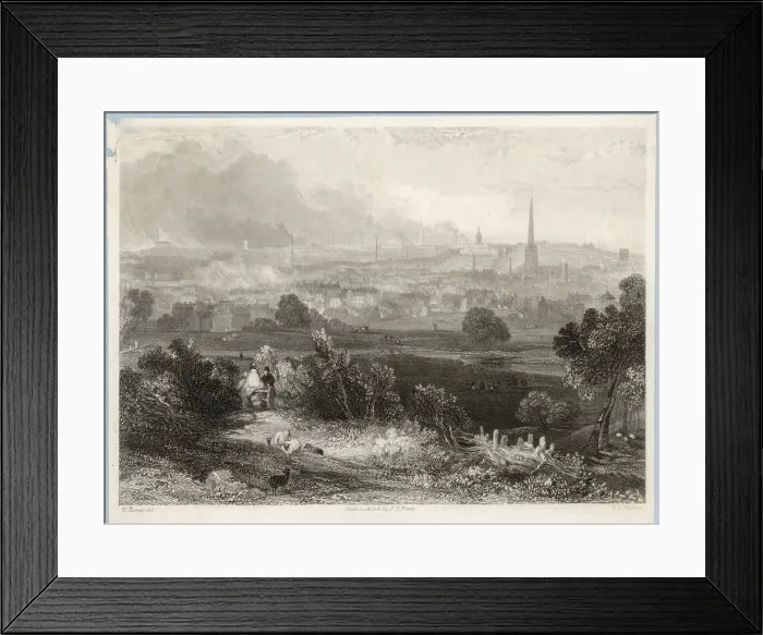 Framed Print : Industry Landscape - 1830 Framed Print : Industry Landscape - 1830