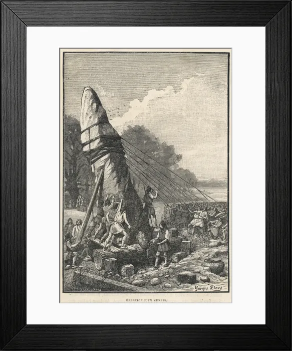Framed Print : FRANCE / ARCHAE / MENHIR Framed Print : FRANCE / ARCHAE / MENHIR