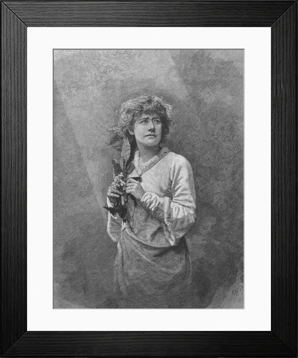 Framed Print : ELLEN TERRY / HAMLET 1880 Framed Print : ELLEN TERRY / HAMLET 1880