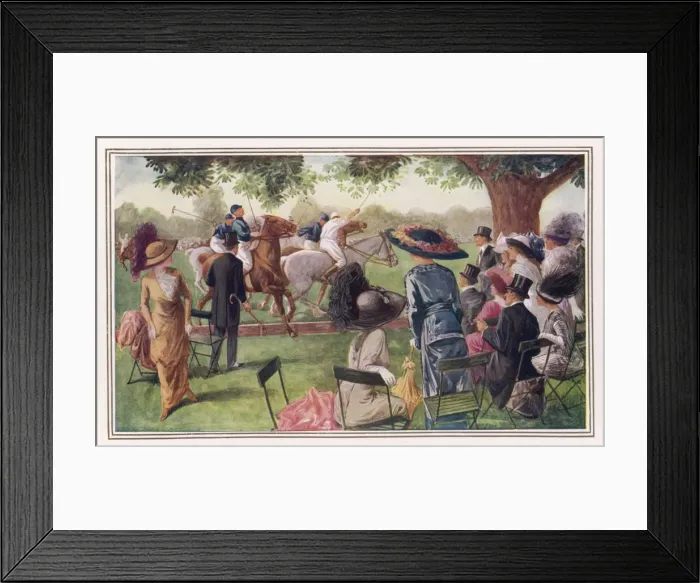 Framed Print : Watching a game of Polo at Ranelagh Framed Print : Watching a game of Polo at Ranelagh