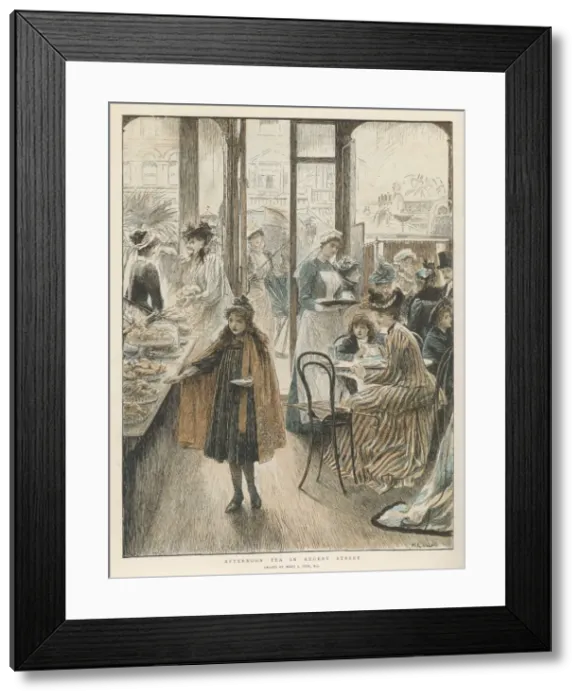 Framed Print : REGENT ST AFTERNOON TEA Framed Print : REGENT ST AFTERNOON TEA