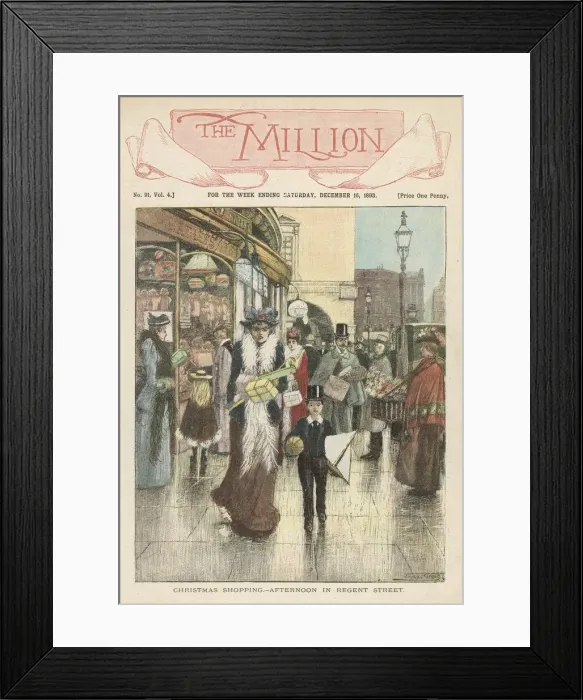 Framed Print : SHOPPING, REGENT STREET Framed Print : SHOPPING, REGENT STREET