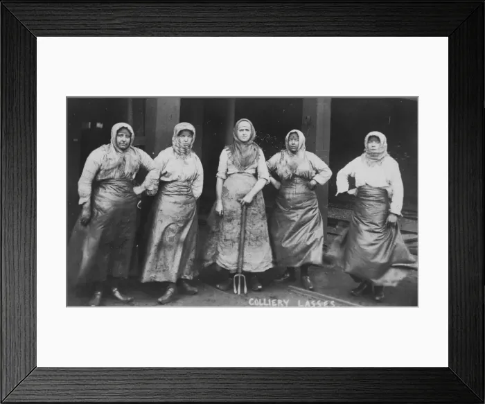 Framed Print : Wigan Colliery Lasses Framed Print : Wigan Colliery Lasses