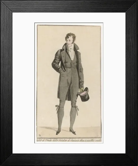 Framed Print : Man in Black 1813 Framed Print : Man in Black 1813