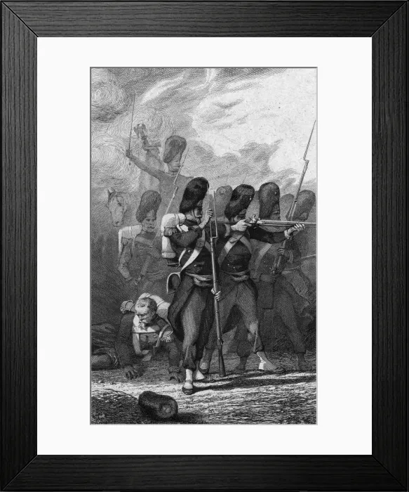 Framed Print : GRENADIERS AT MAGENTA Framed Print : GRENADIERS AT MAGENTA
