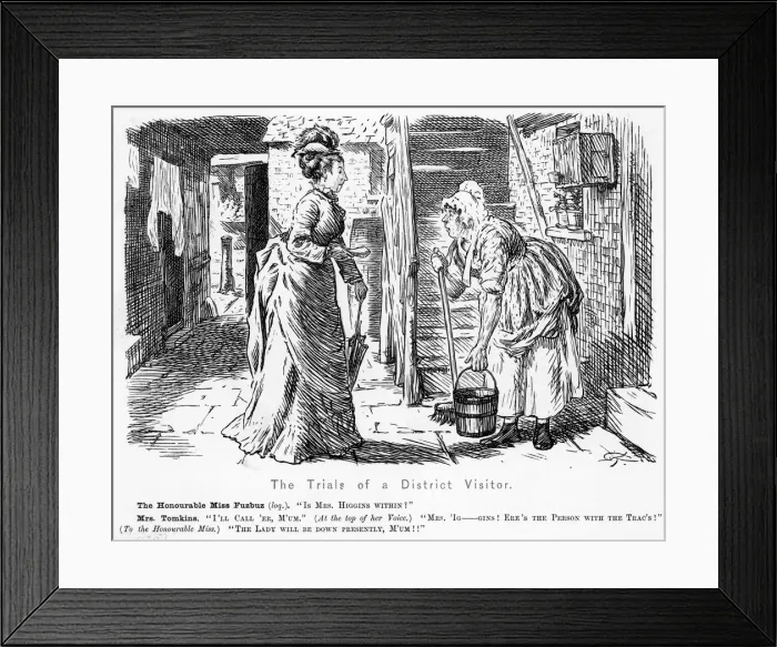 Framed Print : A DISTRICT VISITOR