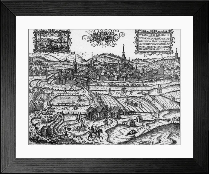Framed Print : GERMAN TOWN / 1576 Framed Print : GERMAN TOWN / 1576
