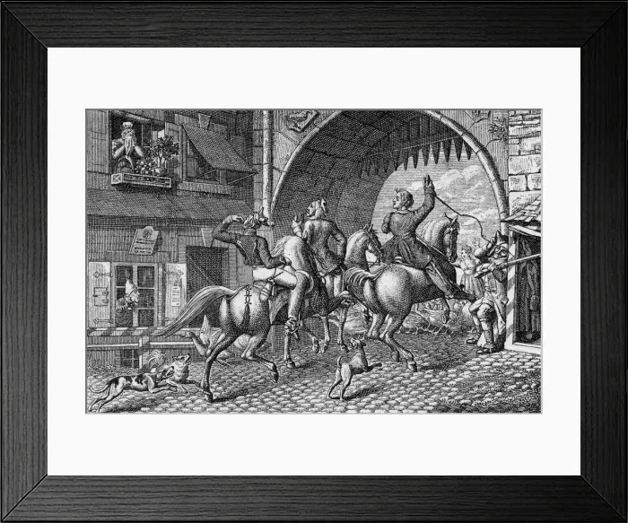 Framed Print : GERMAN TOWN GATE / 1825 Framed Print : GERMAN TOWN GATE / 1825