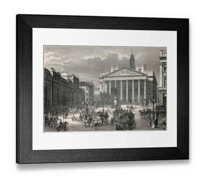 Framed Print : Bank of England 1870 Framed Print : Bank of England 1870