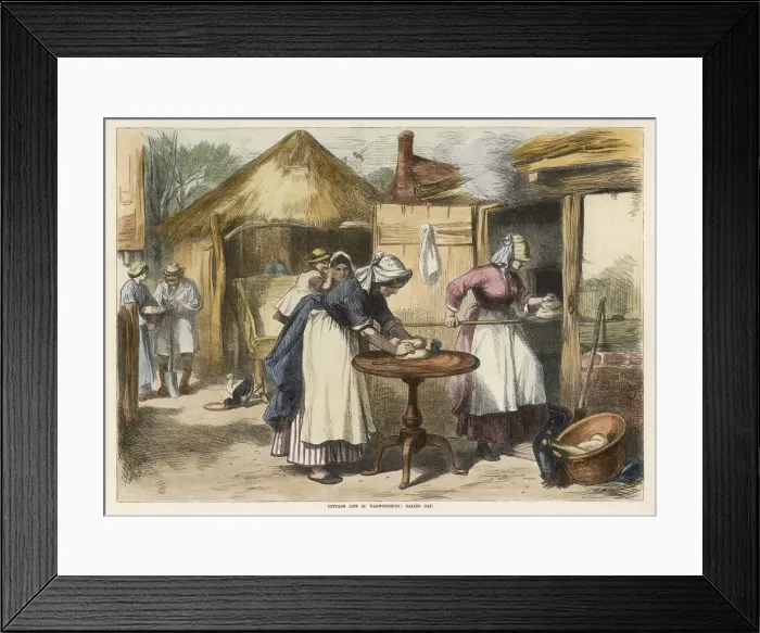 Framed Print : BAKING IN WARWICKSHIRE Framed Print : BAKING IN WARWICKSHIRE