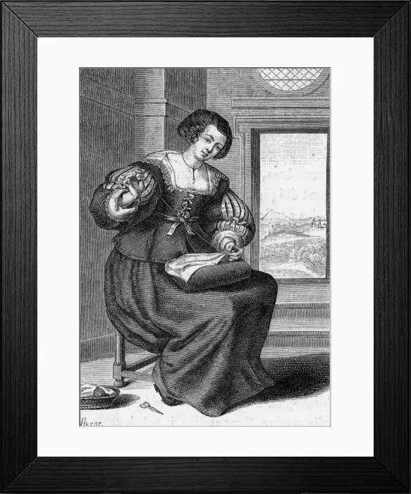Framed Print : FRENCH BOURGEOISE SEWS Framed Print : FRENCH BOURGEOISE SEWS