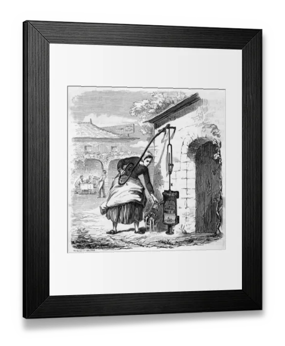 Framed Print : WATER PUMP (GIGUET) Framed Print : WATER PUMP (GIGUET)