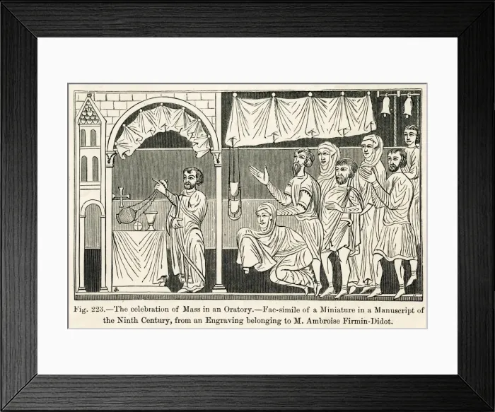 Framed Print : 9TH CENTURY MASS Framed Print : 9TH CENTURY MASS