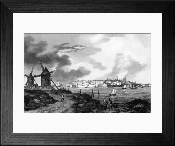 Framed Print : SAINT-MALO CA 1820 Framed Print : SAINT-MALO CA 1820