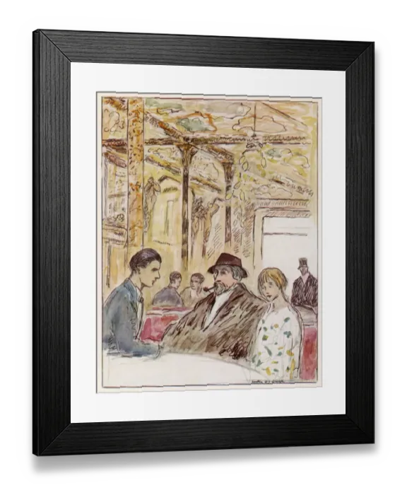 Framed Print : CAFE ROYAL  /  AUGUSTUS JOHN
