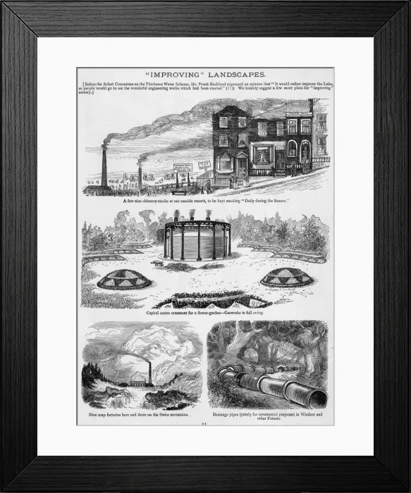 Framed Print : Cartoons, Improving landscapes Framed Print : Cartoons, Improving landscapes