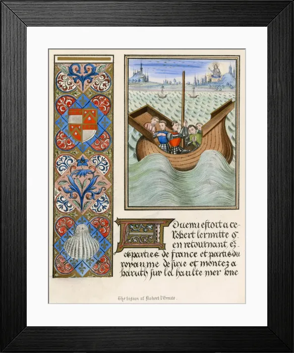 Framed Print : SAILING BACK TO NORMANDI Framed Print : SAILING BACK TO NORMANDI