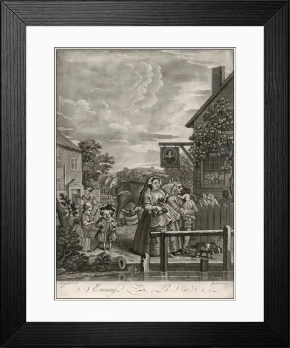 Framed Print : RURAL / HOGARTH / EVENING Framed Print : RURAL / HOGARTH / EVENING