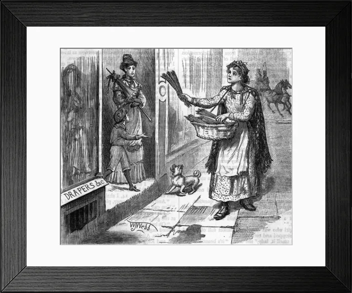 Framed Print : LAVENDER SELLER / 1887 Framed Print : LAVENDER SELLER / 1887